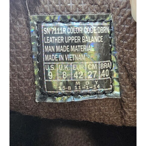 Skechers Utility Alley Cats Leather Dark Brown Oxfords Men's Size 9 (SN7111R) - Picture 12 of 13